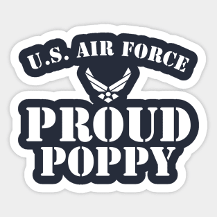 Best Gift for Army - Proud U.S. Air Force Poppy Sticker